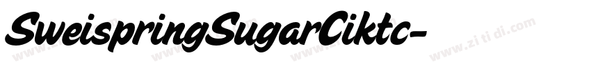 SweispringSugarCiktc字体转换
