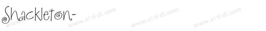Shackleton字体转换