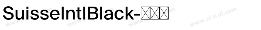 SuisseIntlBlack字体转换 SuisseIntlBlack字体转换