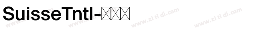 SuisseTntl字体转换