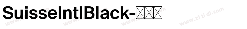 SuisseIntlBlack字体转换 SuisseIntlBlack字体转换