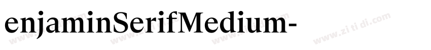 enjaminSerifMedium字体转换