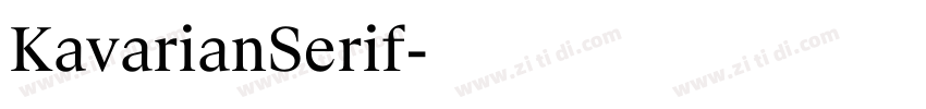 KavarianSerif字体转换