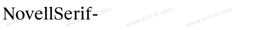 NovellSerif字体转换