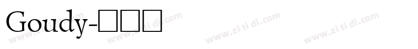 Goudy字体转换