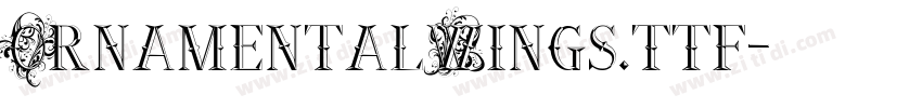 OrnamentalWings.ttf字体转换