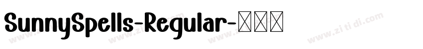 SunnySpells-Regular字体转换