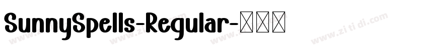 SunnySpells-Regular字体转换