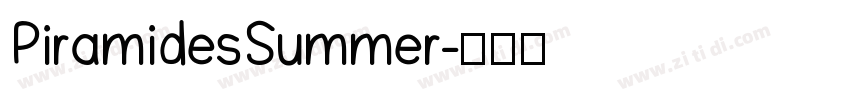 PiramidesSummer字体转换