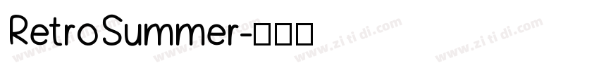RetroSummer字体转换