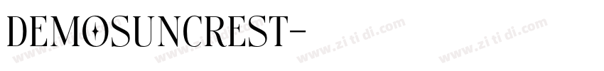 DemoSuncrest字体转换
