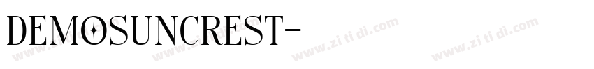 DemoSuncrest字体转换