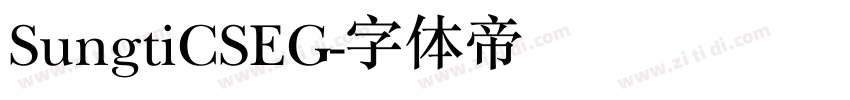 SungtiCSEG字体转换