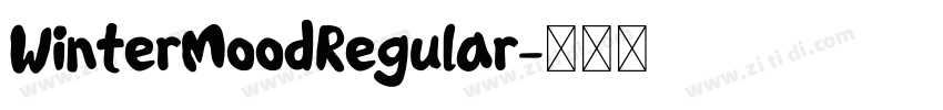 WinterMoodRegular字体转换