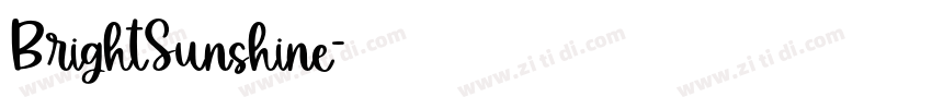 BrightSunshine字体转换