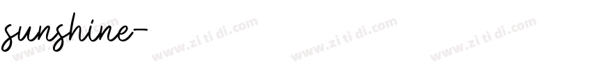 sunshine字体转换