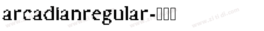 arcadianregular字体转换
