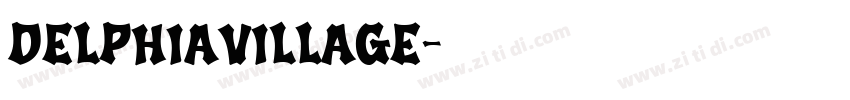 DelphiaVillage字体转换