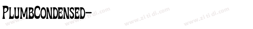 PlumbCondensed字体转换 PlumbCondensed字体转换