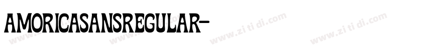 AMORICASANSRegular字体转换