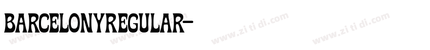 BarcelonyRegular字体转换