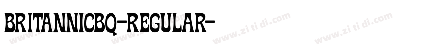 BritannicBQ-Regular字体转换