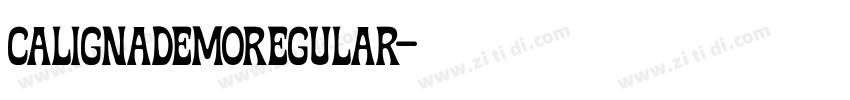 CalignaDEMORegular字体转换
