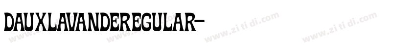 DauxLavandeRegular字体转换