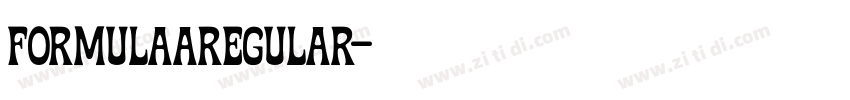 FORMULAARegular字体转换 FORMULAARegular字体转换