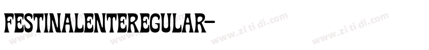 FestinaLenteRegular字体转换