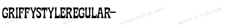 GriffystyleRegular字体转换