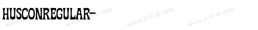 HusconRegular字体转换 HusconRegular字体转换