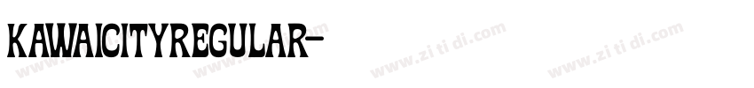 KAWAICITYRegular字体转换 KAWAICITYRegular字体转换