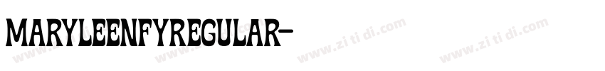 MaryleenFYRegular字体转换