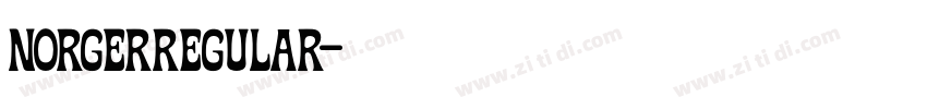 NorgerRegular字体转换 NorgerRegular字体转换