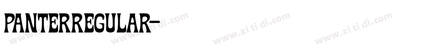 PanterRegular字体转换 PanterRegular字体转换