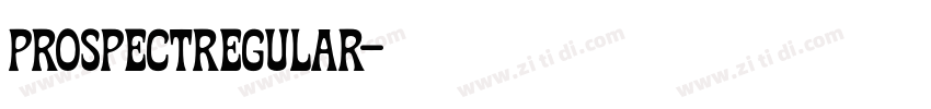 ProspectRegular字体转换