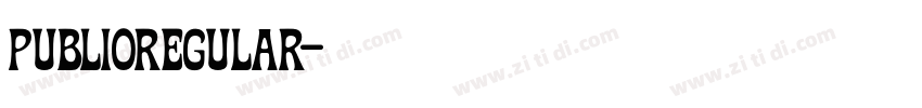 PublioRegular字体转换