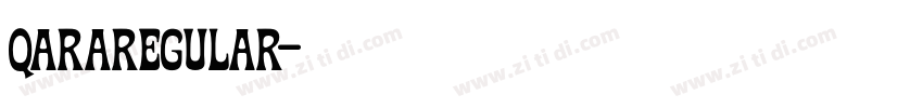 QaraRegular字体转换