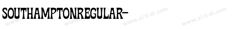 SouthamptonRegular字体转换 SouthamptonRegular字体转换