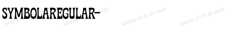 SymbolaRegular字体转换 SymbolaRegular字体转换