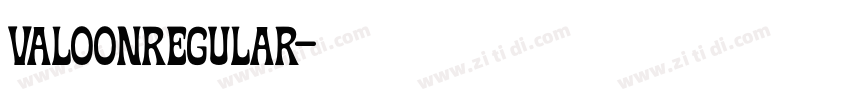 ValoonRegular字体转换 ValoonRegular字体转换