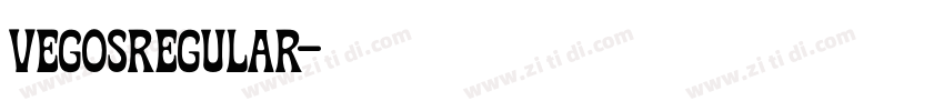 VegosRegular字体转换