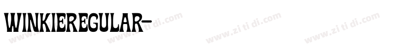 WinkieRegular字体转换