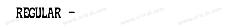 微雅软黑Regular字号字体转换 微雅软黑Regular字号字体转换
