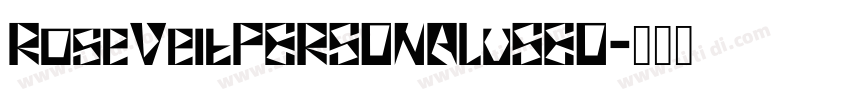 RoseVeltPERSONALuSEO字体转换