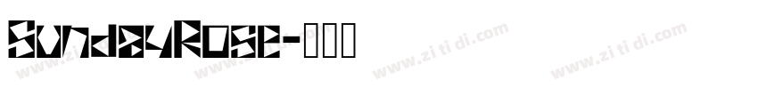 SundayRose字体转换