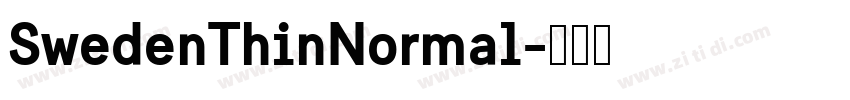 SwedenThinNormal字体转换