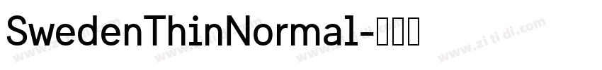 SwedenThinNormal字体转换