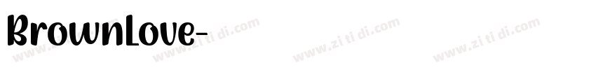 BrownLove字体转换